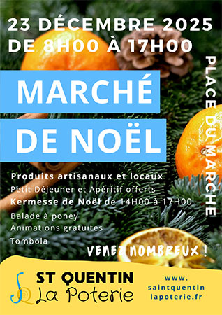 Marché de Noël Saint-Quentin La Poterie Gard