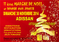 Marché de Noël d'Adissan - Hérault.