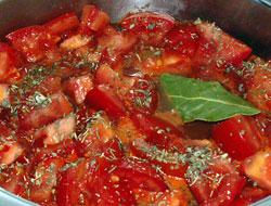 Rouille de seiche - sauce tomate