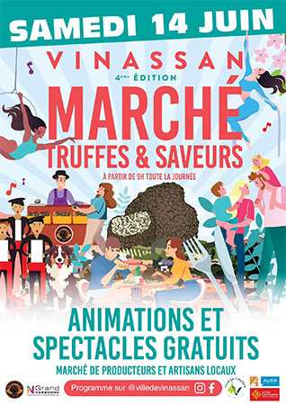 Marché Truffes et Saveurs à Vinassan Aude