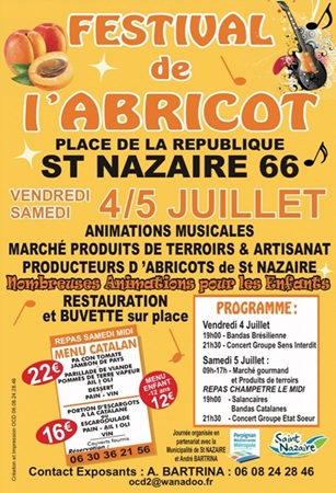 Festival de l’Abricot Saint-Nazaire  Pyrénées-Orientales