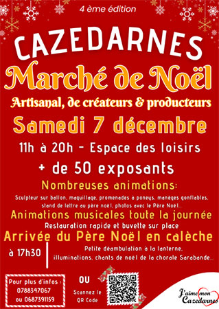 Marché de Noël de Cazedarnes - Hérault