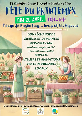 Fête du Printemps Brouzet-lès-Quissac Gard