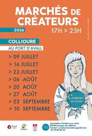 Marché nocturne des créateurs à Collioure