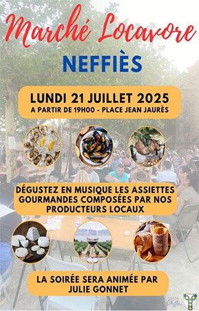 Marché des producteurs Locavore  Neffiès  Hérault
