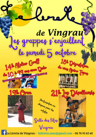 Les Grappes s’enjaillent Vingrau  Pyrénées-Orientales