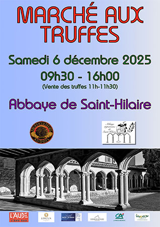 Marché aux truffes à Saint-Hilaire - Aude