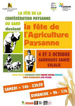 Fête de l’Agriculture Paysanne Garrigues-Sainte-Eulalie  Gard