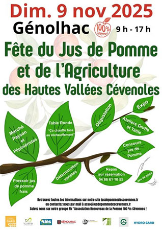 Fête du Jus de Pomme Génolhac  Gard