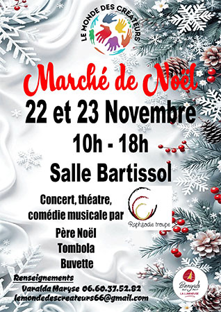 Marché artisanal de Noël Banyuls
