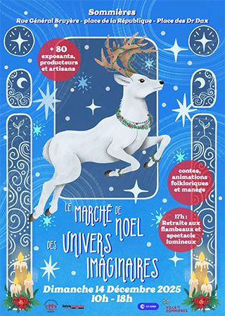 Le marché de Noël des Univers Imaginaires Sommières Gard
