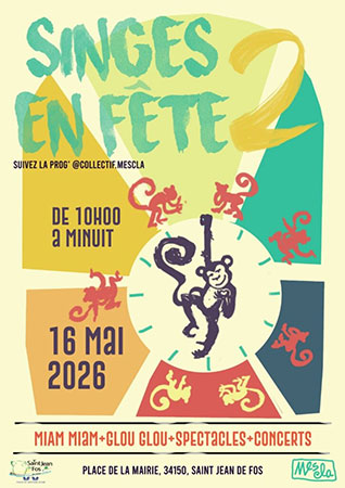 Singes en fête Saint-Jean-de-Fos  Hérault