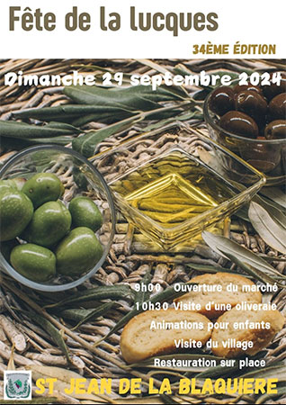 Fête de la Lucques - Saint-Jean de la Blaquière - Hérault.