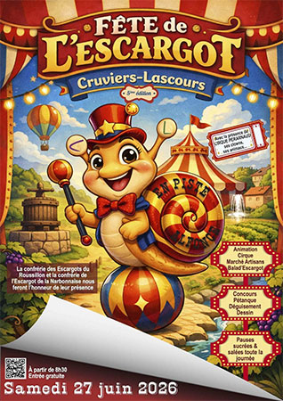 Fête de l’Escargot Cruviers-Lascours Gard
