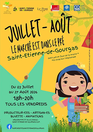 Marché Estival à Saint-Étienne-de-Gourgas