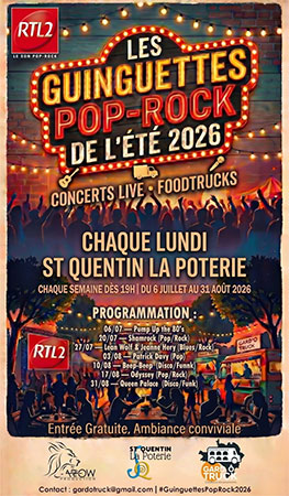 Les Guinguettes Pop Rock - Saint Quentin la Poterie