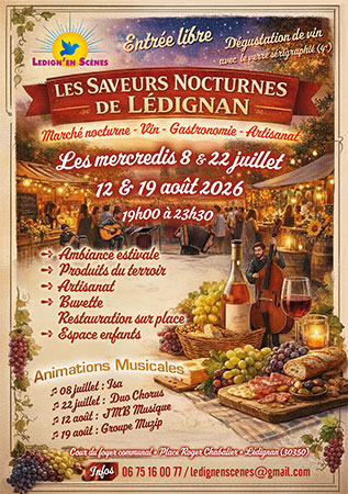 Saveurs Nocturnes de Lédignan Gard