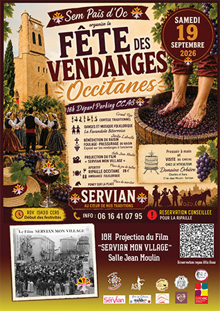 Fête des Vendanges Occitanes Servian Hérault