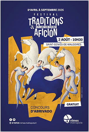 Traditions et Afición - Concours d'abrivado à Saint-Geniès-de-Malgoirès
