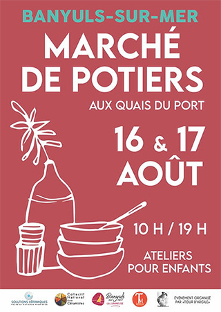 Marché de potiers de Banyuls-sur-Mer