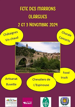 Fête du marron et du vin nouveau - Olargues - Hérault