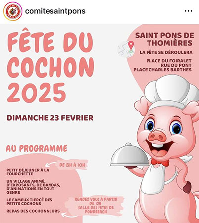 Fête du cochon - Saint-Pons de Thomières - Hérault