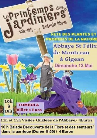 Printemps des Jardiniers - Abbaye Saint-Félix de Montceau - Gigean  - Hérault