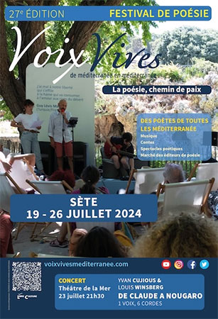 Les voix de la méditerranée - Festival de Poésie - Sète- Hérault.