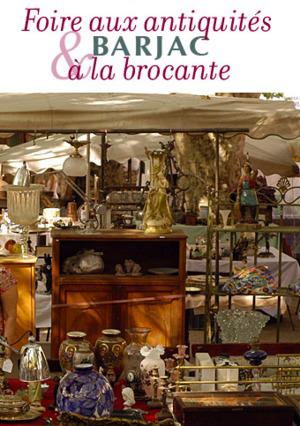 Foire aux antiquités et à la brocante de Barjac - Gard.