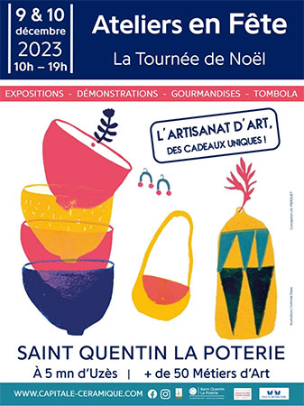 La Tournée du Père Noël - Saint Quentin la Poterie - Gard.