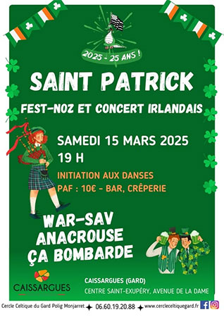 Fest Noz  de la Saint-Patrick - Caissargues - Gard.