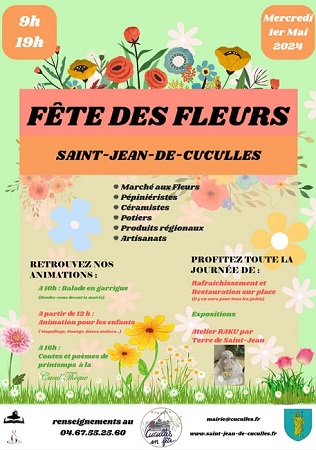 Fête des fleurs de Saint-Jean de Cuculles - Hérault.