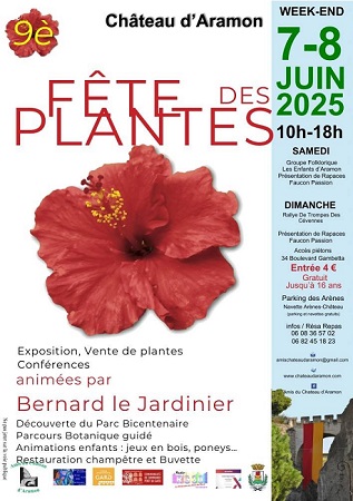 Fête des plantes au Château d'Aramon - Gard.