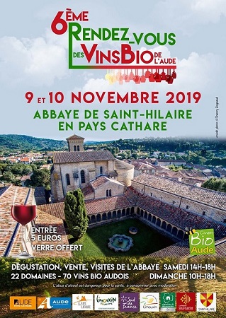 Rendez-vous des vins bio de l'Aude - saint-Hilaire - Aude.