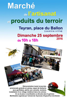 Marché du terroir et de l’artisanat de Teyran - Hérault.