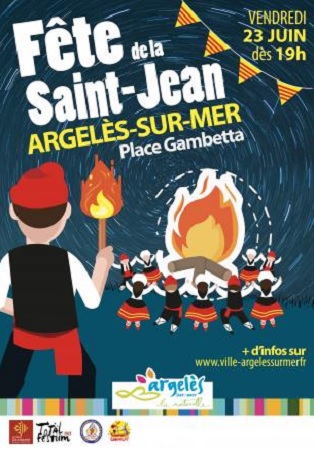 Fêtes et Feux de la Saint Jean  - Argelès-sur-Mer - Pyrénées Orientales