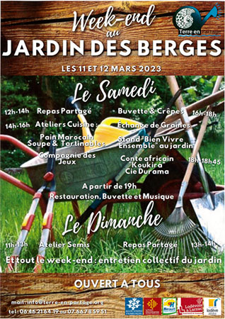 Week-end au jardin des berges Lodève Hérault