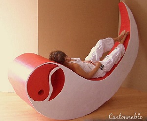 fauteuil en carton Red-Moon - Cartonnable