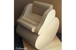 Fauteuil coffre design Cartonnable