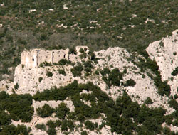 Château de montferrand depuis le Pic Saint Loup