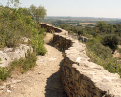 Tunnels de Sernhac - Chemin de ronde