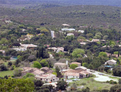 Cazevieille depuis le pic saint Loup