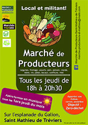 Marché des producteurs St Mathieu de Tréviers 34 1