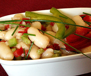 Haricots lingots en salade