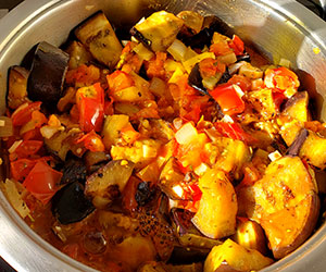 Chichoumeille ajouter les aubergines