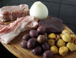 Terrine de porc Cévenole - ingrédients