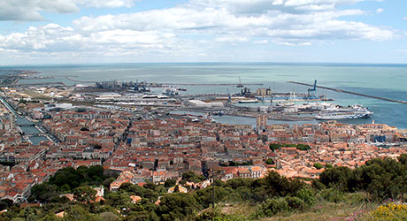 Sète depuis le Mont Saint Clair